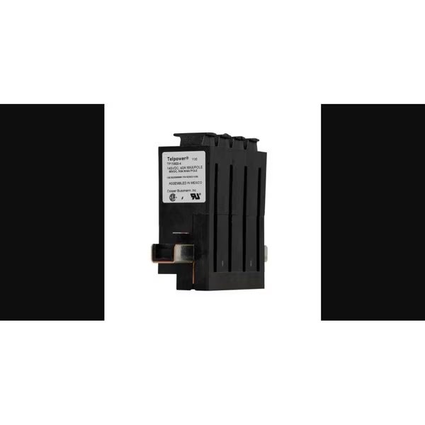 Fused Pullout Disconnect, 80V DC/145V DC Volt Rating, 4 Poles, Telpower TPA, TPA-B Fuse Fuse Type, Eaton Bussmann, Mfr#: TP15900-4